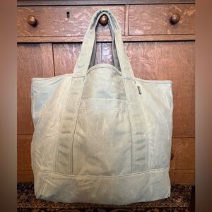 Cozy Earth Waxed Canvas Tote Color Green Sage